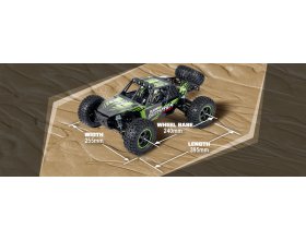 Samochód BlackZon Smyter DB Turbo Desert Buggy 1/12 4WD Żółty | 540257 HPI