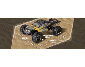 Samochód BlackZon Smyter DT Desert Truck 1/12 4WD Żółty | 540226 HPI