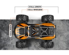 Samochód BlackZon Spryte MT 1/20 4WD 2S Pomarańczowy | 540303 HPI