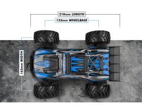 Samochód BlackZon Spryte ST 1/20 4WD 2S Niebieski | 540306 HPI