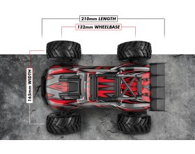 Samochód BlackZon Spryte ST 1/20 4WD 2S Pomarańczowy | 540308 HPI