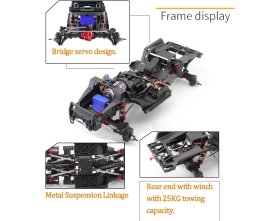 Samochód Zdalnie Sterowany Challenger Crawler Czerwony 1/10 | RGT-EX86170-2 RGT