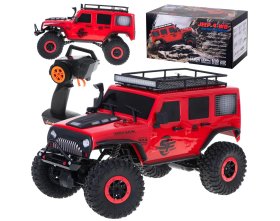 Samochód zdalnie sterowany Jeep 4WD Rock Crawler 1/10 15km/h (czerwony) | 104311 WLTOYS
