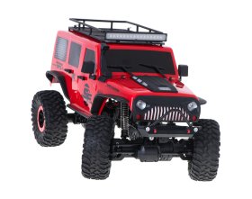 Samochód zdalnie sterowany Jeep 4WD Rock Crawler 1/10 15km/h (czerwony) | 104311 WLTOYS