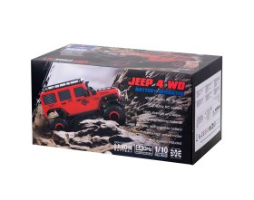 Samochód zdalnie sterowany Jeep 4WD Rock Crawler 1/10 15km/h (czerwony) | 104311 WLTOYS
