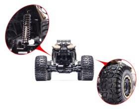 Samochód zdalnie sterowany Rock Crawler metal 2,4GHz 1:8 51cm (czarny)