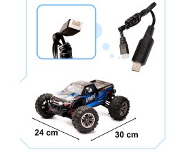 Samochód zdalnie sterowany Q901 Brushless 1/16 2,4GHz 52km/h (niebieski)