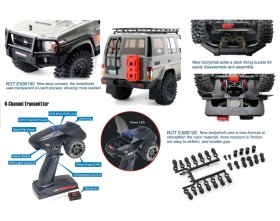 Samochód Zdalnie Sterowany Rescuer Crawler Szary 1/10 | RGT-EX86190-3 RGT