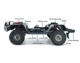 Samochód Zdalnie Sterowany Rescuer Crawler Szary 1/10 | RGT-EX86190-3 RGT