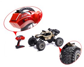 Samochód zdalnie sterowany Rock Crawler metal 2,4GHz 1:8 51cm (złoty)