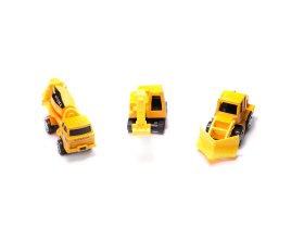 Samolot transportowy + 3 auta maszyny budowlane