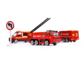 Samolot transportowy + 3 auta straż pożarna