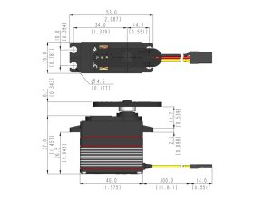 Serwo Cyfrowe Hitec D954SW Wide Voltage 29kg/cm 0,12s/60° | 1HI38870
