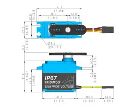 Serwo Cyfrowe Hitec D956WP HV 29kg/cm 0,12s/60° | 1HI38910