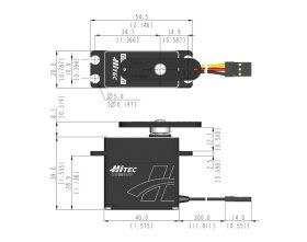 Serwo Cyfrowe Hitec DB961WP HV 55kg/cm 0,15s/60° | 1HI38890