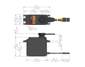 Serwo Cyfrowe Hitec HS-5496MH HV 7,5kg/cm 0,15s/60° | 1HI3193