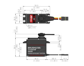Serwo Cyfrowe Hitec HSB-9381TH HV 34kg/cm 0,14s/60° | 1HI38831