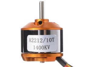 Silnik bezszczotkowy A2212/10T 1400KV 2-3S 180W (ciąg 830g)