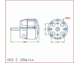 Silnik bezszczotkowy HCS C 120W/2-3S 1211KV | FREE AIR
