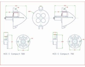 Silnik bezszczotkowy HCS C Compact 700/2-3S 1485KV | FREE AIR
