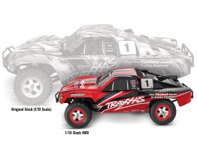 Traxxas Slash 4x4 Short Course Truck 1/16 (czerwony) | 70054-8-RED TRAXXAS