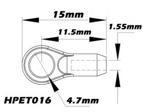Snap kulowy 4,7mm M1,8 (6 szt.) - HPET016 Xtreme