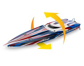 Spartan SR łódź zdalnie sterowana (pomarańczowa) | 103076-4 TRAXXAS
