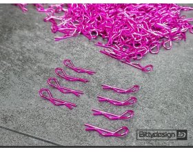 Spinki karoserii (8szt.) różowe | BDBC-8 BITTY DESIGN