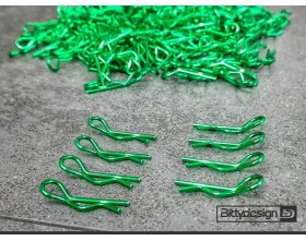 Spinki karoserii (8szt.) zielone | BDBC-8 BITTY DESIGN