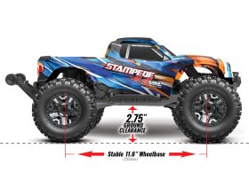 STAMPEDE VXL 4X4 TSM 1/10 (zielony) | 90376-4-GRN TRAXXAS