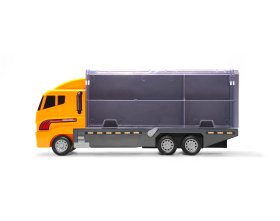 Transporter ciężarówka tir wyrzutnia + metalowe maszyny budowlane