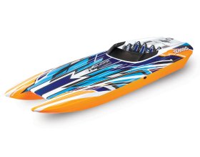 Traxxas DCB M41 Widebody Katamaran Motorówka Zdalnie Sterowana Pomarańczowa 1/10 | 57046-4 TRAXXAS