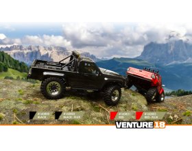 Venture18 FLUX 1985 Toyota Hilux SR5 Brushless 1/18 (czerwony) | 160803 HPI