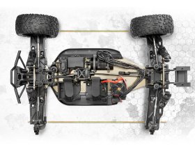 VORZA TRUGGY FLUX 4WD 6S 1/8 (czerwony) | 160181 HPI