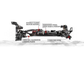 VORZA TRUGGY FLUX 4WD 6S 1/8 (czerwony) | 160181 HPI
