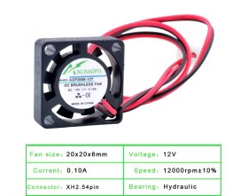 Wentylator chłodzący 12V (20x20mm) | ACP2006-12Y