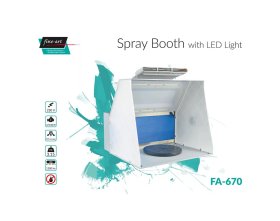 Wyciąg do malowania z oświetleniem LED (Spray Booth with LED Light) | FA-670 FINE-ART