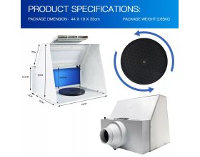 Wyciąg do malowania z oświetleniem LED (Spray Booth with LED Light) | FA-670 FINE-ART