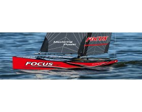 Żaglówka Zdalnie Sterowana Focus RTR Czerwona | 4ST308812 JOYSWAY