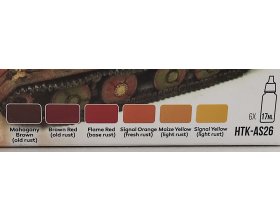 Zestaw farb akrylowych (Corrosion & Rust Weathering Effects Set) | HTK-AS26 HATAKA