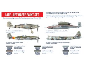 Zestaw farb akrylowych (Late Luftwaffe Paint Set) | HTK-AS03 HATAKA