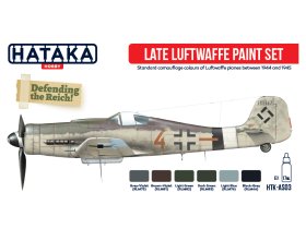 Zestaw farb akrylowych (Late Luftwaffe Paint Set) | HTK-AS03 HATAKA