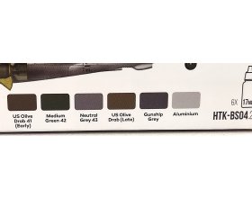 Zestaw farb akrylowych (US ARMY AIR FORCE) | HTK-BS04 HATAKA
