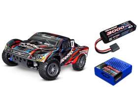 Zestaw prezentowy Traxxas Slash VXL BL-2S 1:10 + akumulator + ładowarka | 68154-4-RED-SET TRAXXAS